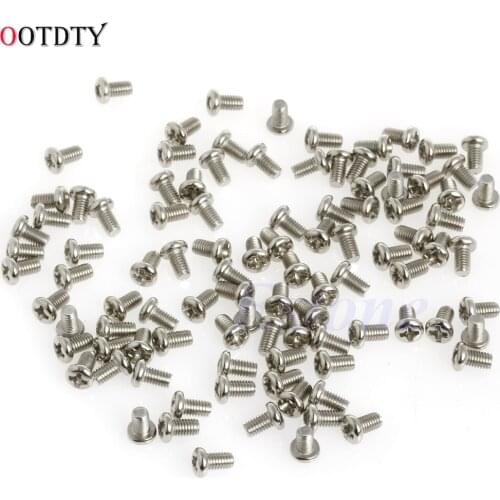 OOTDTY 100Pcs M3x5mm Phillips Pan Head Screw For 2.5" HDD SSD DVD-ROM Motherboard New