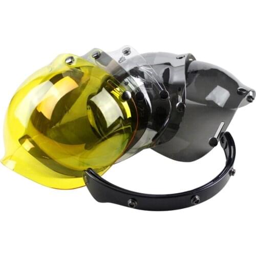 Bubble Visor Top Quality Open Face Motorcycle Helmet Mask 5 Color Available Vintage Windshield Shield