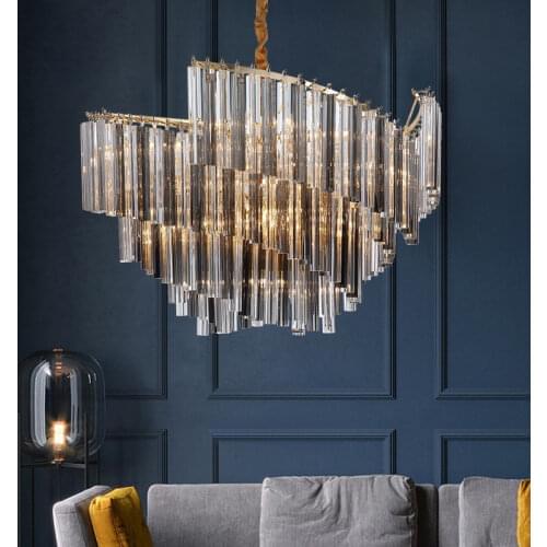 Luxury Post Modern E14 Led Chandelier Glass Crystal Led Pendant Chandelier Lighting Led Lamp Hanging Lamp Suspend Lamp For Foyer