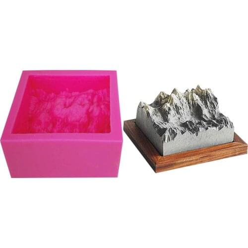 Sandalwood Silicone Mold DIY Volcano Concrete Designer Silicone Mold Home Decoration Concrete Cement Desktop Decor Ornaments