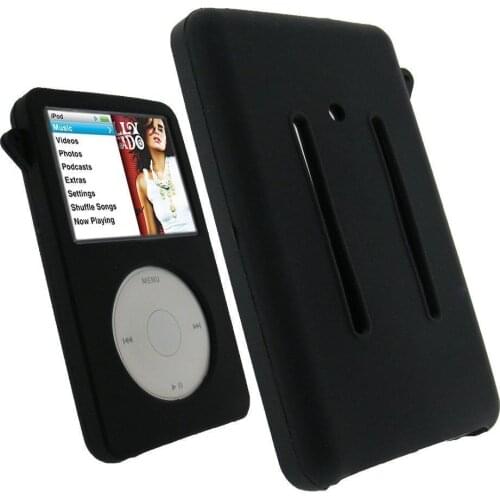 Silicone Skin Black Case for Apple iPod Classic 80gb /20gb/160gb Cover Accessories