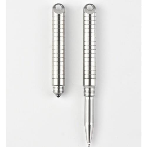 Handmade TC4 Titanium Alloy Solid Ulrahard Attack Head Metal Signature Pen Tactical Pen EDC Gel Pen As Writing Tool Outdoor