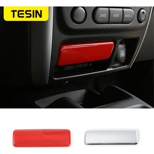 TESIN ABS Car Styling For Suzuki Jimny Car Interior Ashtray Decoration Cover Stickers for Suzuki Jimny 2007-2017 Car Accessories