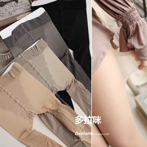 Ultra-thin ultra-permeable velvet bikini invisible leggings massage solid-colored stockings butterfly jumpsuits