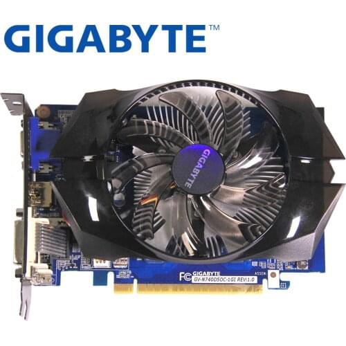 GIGABYTE Graphics Card Original GT740 1GB 128Bit GDDR5 Video Cards for nVIDIA Geforce GT 740 Used VGA Cards stronger than GTX650