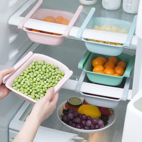 Refrigerator Storage Box Kitchen Organizers Storage Food Containers Organization Boxes Drawer Fruit Basket Drain Rack