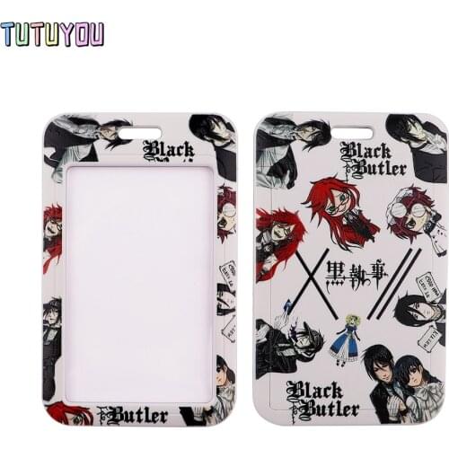 1pcs PC2963 Cool Anime Creative Lanyard Card Holder Student Hanging Neck Mobile Phone Lanyard Badge Subway Access Card Holder