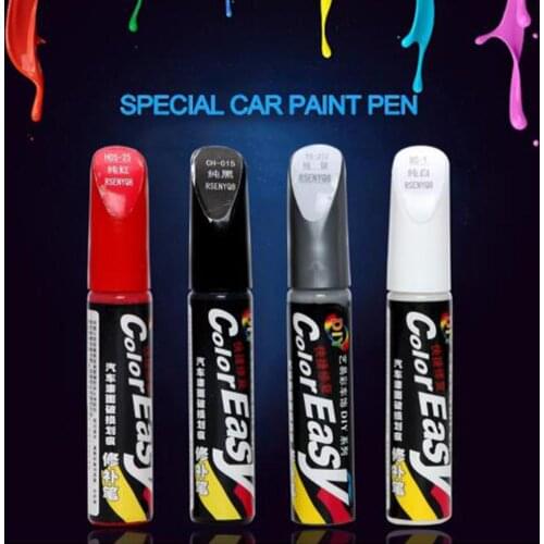 1 Pcs Universal Body Scratch Vehicle Paint Surface Scratch Repair Car Touch Up Pen Plastic Four Colors