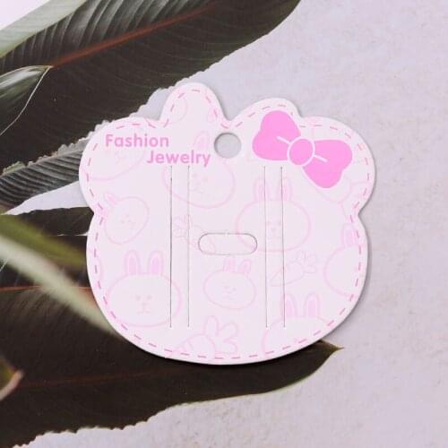 100pcs 7.2*7cm Jewelry Hairpin Card Packaging Display Paper Card Hairpin Accessories Jewelry Organizer Hairpin Paper