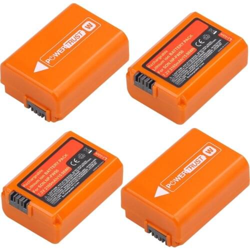 NP-FW50 2160mAh NPFW50 Battery for Sony A6000 A6500 A6400 A6300 A7 A7II A7SII A7S A7S2 A7R A7R2 A7RII A55 A510 RX10 RX10II