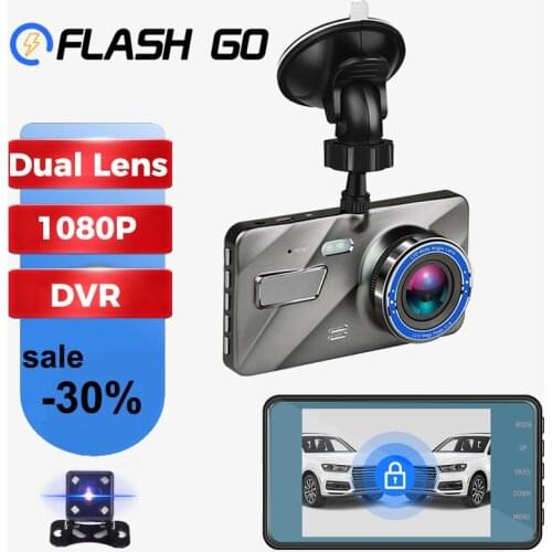 Car DVR Video Recorder 3 in 1 Rear View Dual Camera DVR Dash Camera Rear View 3.6" Inch 1080P HD WDR Night Vision Dash Cam