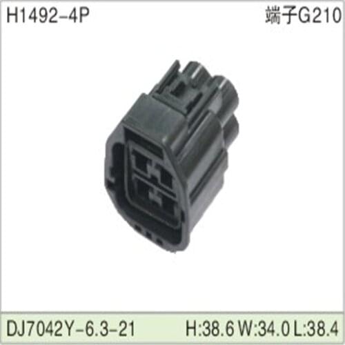 Free shipping 500pcsDJ7042Y-6.3-21 4Pin 6.3mm AMP Car Electrical Wire Connectors for VW,BMW,Audi,Toyota,NISSAN AND other