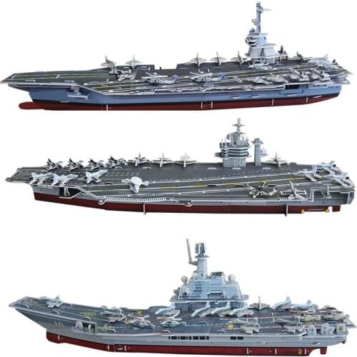 Large Model 56*16*17cm 3D Stereoscopic Paper Puzzle Liaoning Carrier Set Educational Toys For Children Game Gift A627