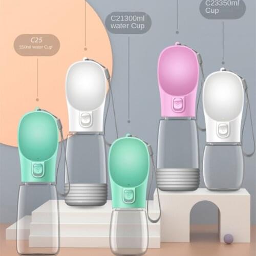 Pet Dog Water Bottle Portable Bottle for Small Medium Large Dog Leakage-proof Dogs Water Bottle Outdoor Water Bowl Pet Products