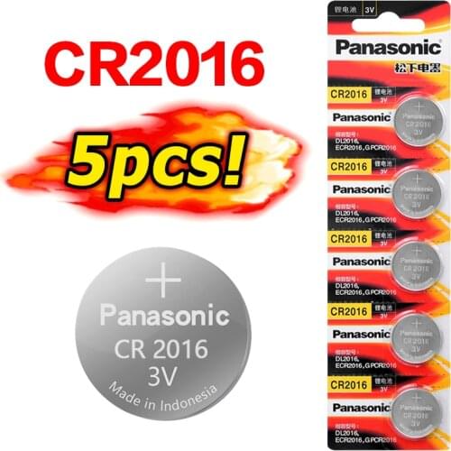 Cr2016 BR2016 DL2016 LM2016 KCR2016 ECR2016 3v 5pcs original brand for PANASONIC button battery coin battery cell battery