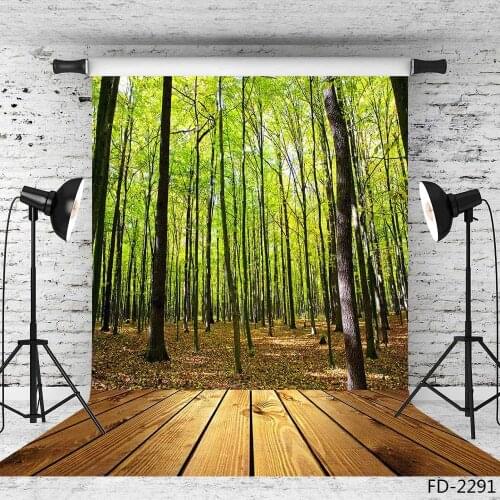 Wooden Floor Forest Photographic Backgrounds Vinyl Backdrops Photo Studio for Camera Photo Photo Studio Fotografia Wedding