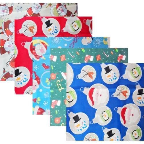DIY Christmas Cotton Cloth Sewing Fabric For Patchwork Needlework Handmade Material Christmas Decorations Home