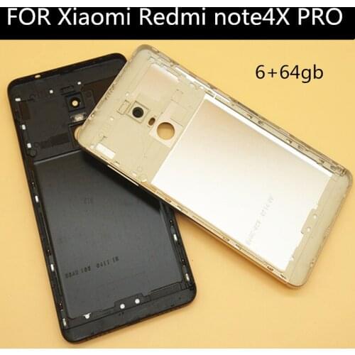 FOR XIAOMI redmi note4X PRO 6+64gb Battery Back Cover Rear Door Housing + Side Key for redmi note 4X PRO Housing