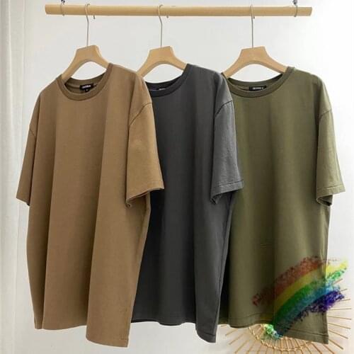 Heavy Fabric Kanye West T Shirt Solid Season 6 Tee Men Women 1:1 High Quality Slightly Oversized Inside Tag Label Tops