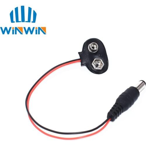 H55 Fast shipping 100PCS For UNO R3 9V Battery Connector 9V battery clip