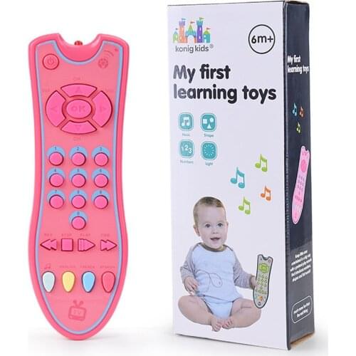 Infant Tv Remote Control Toy Realistic Lights Musical Learning Toddler Toys Developmental Infant Gifts For Baby Toddler Toy