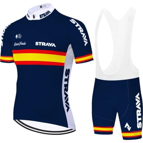 Spain strava cycling clothing 2021​ 20D gel pad quick dry mens cycling outfit ​Summer equipacion ciclismo hombre