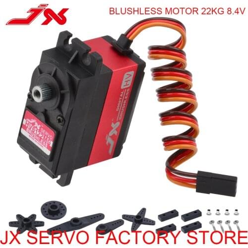 JX Servo BLS-HV6122MG 22KGHigh Precision Metal Steering Gear High Voltage Brushless Digital Standard Servo For 1/10 RC Car airpl