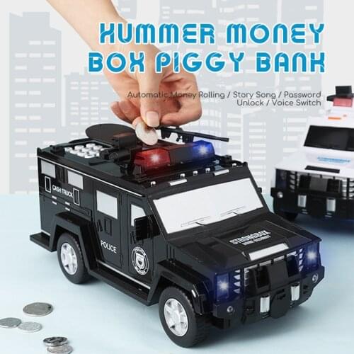 Piggy Bank Machine Money Box Saving Deposit Boxes Electronic Tirelire Enfant Children Cash Car Coin Safe Truck Kids Music Toy