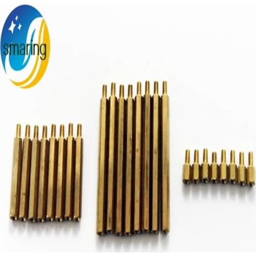 10pcs/Lot Copper Pillar M3 Brass Connector Circuit Board Installed Column Diy Tracked Crawler Caterpillar Robot Part Accessory