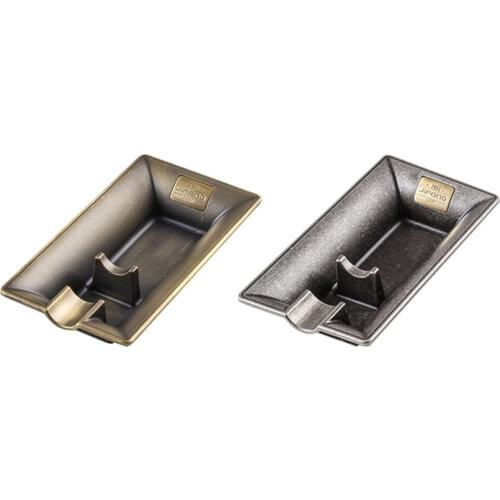 Metal Cigar Ashtray Stand Single Cigar Holder Cigarette Ashtray High-grade Portable Retro Exquisite Tobacco Cigarette Ashtray