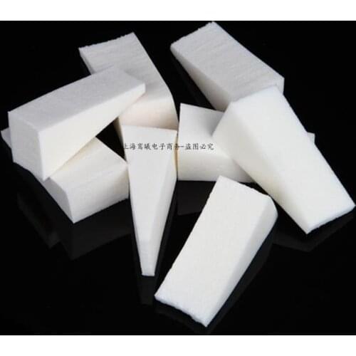 8Pcs/Lot Triangle Shaped Candy Color Soft Magic Face Cleaning Pad Cosmetic Puff Cleansing Sponge Wash Face Makeup Tools New