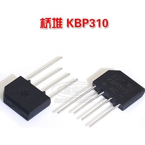 New KBP310 rectifier bridge current 3A voltage 1000V inline four feet SEP
