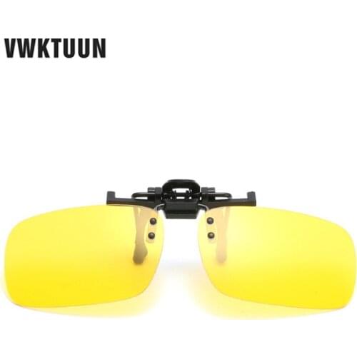 VWKTUUN Polarized Sunglasses Women Men Square Glasses Oversize Clip on Sunglasses Night Vision Lens Driving Sun glasses for Male