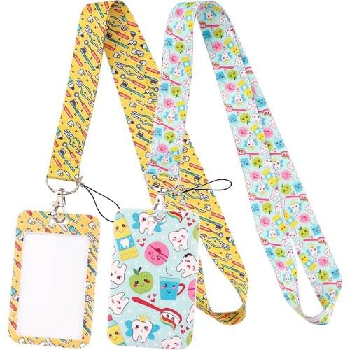 LT1049 Medical Dentist Lanyard For Keychain ID Card Cover Pass student Mobile Phone Badge Holder Key Neck Straps Accessories