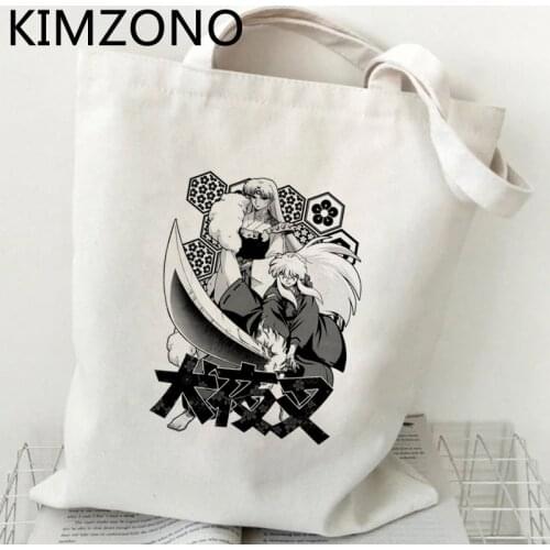 Inuyasha Yashahime shopping bag recycle bag reusable eco shopper jute bag bag reciclaje boodschappentas ecobag custom