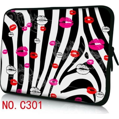 Lips Zebra Notebook Bag Smart Cover For Ipad MacBook Laptop Bag Sleeve 7.9 9.7 13 13.3 14.1 15.4 15.6 17.3 For Asus Acer HP Dell