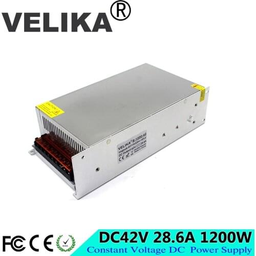 Universal DC 42V 28.6A 1200W Switching Power Supply Transformer 110 220V AC DC42V USP for Industry Mechanical Equipment Light