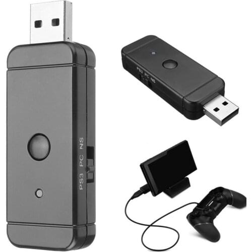 USB Wireless/Wired Controller Adapter for Nintendo Switch/PS3/PS4/XBOX 360/PC