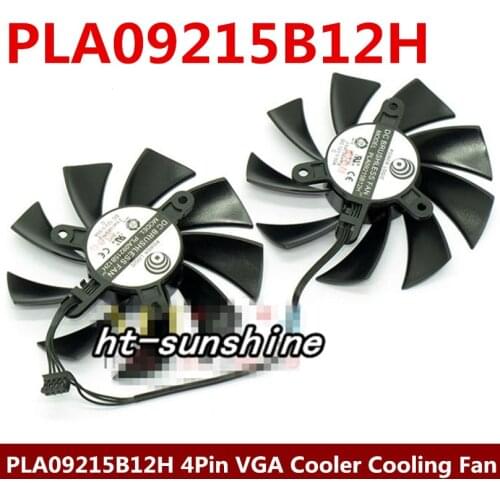 2PCS Power Logic PLA09215B12H DC 12V 0.55A 4Pin Cooler Fan Replacement For EVGA GeForce GTX 760 770 780 Graphics Video Card Fans