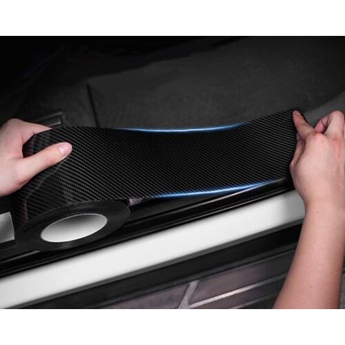 5D Car Sticker Carbon Fiber Vinyl 3D Stickers Waterproof Film Automobiles Door Bumper Protector Interior Decoration Accessories