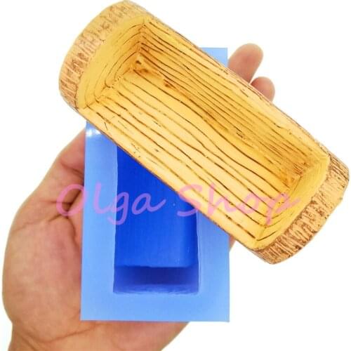 VYL082 84.2mm x 39.7mm x 32.6mm 3D Stump Chair Silicone Mold Fondant Cake Decoration Craft Resin Clay Art Doll House FOOD SAFE