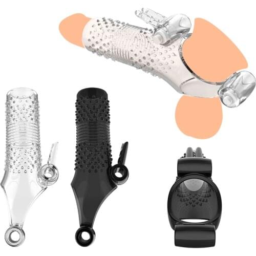 Adult Peni Vibrating Ring Sex Toys for Couple Penis Vibrator Strap On Delay Vibrating Ring G-Spot Stimulator Sex Product for Men