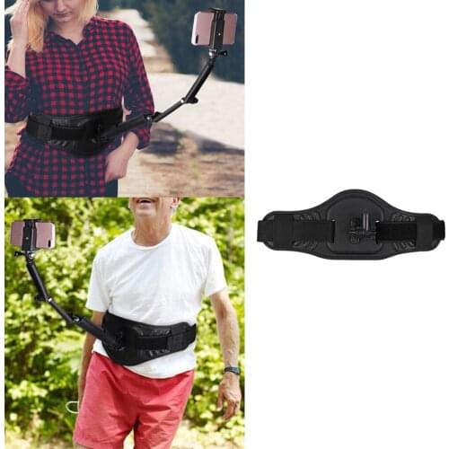 Wasit Belt Holder Waistband Mount Bracket Strap for Action Camera Black