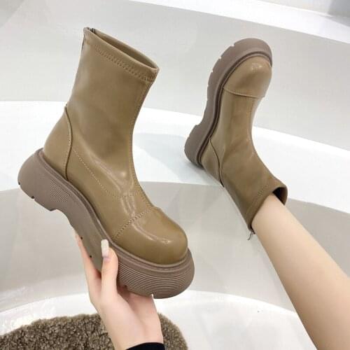 Women Boots Fashion Sexy Ankle Boots For Women Platform High Heels Shoes Woman Autumn Winter Boots Female high heels Boots2021