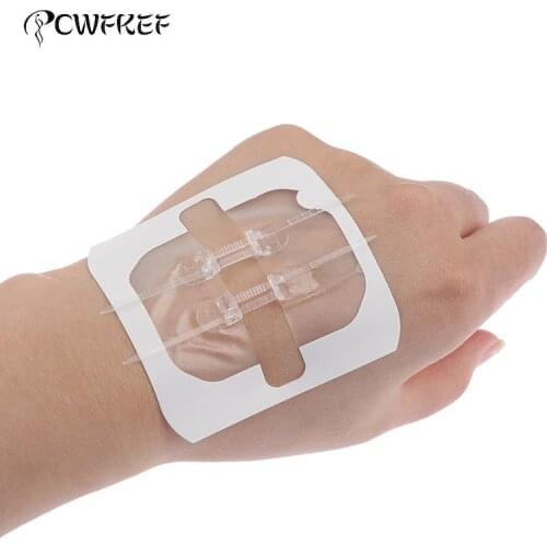1/2Pcs Zipper Band-aid Painless Wound Closure Device Dressing Patch Zip Suture