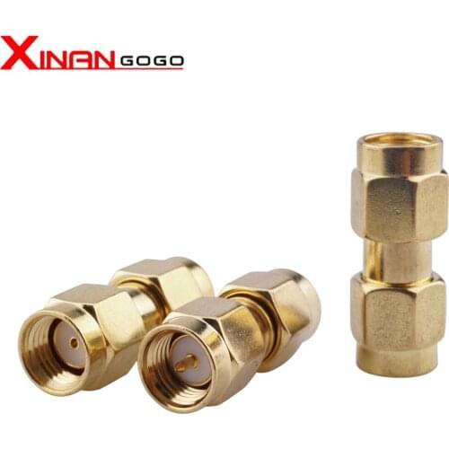 1PCS RF Coaxial Adapter Connector SMA Male to SMA Male Plug Gold-plated copper