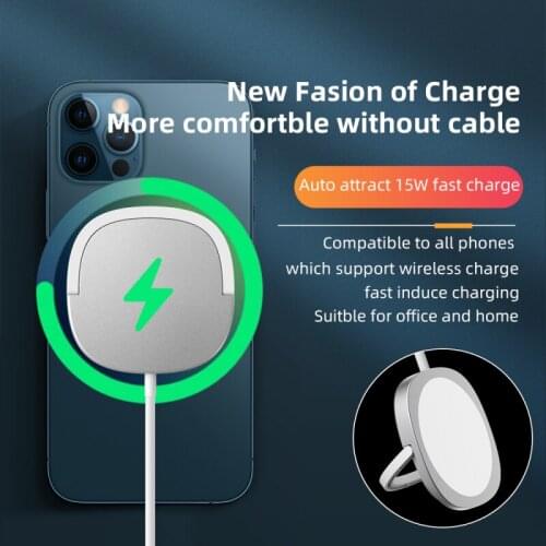 15w Wireless Charging For Iphone 12 Pro Max Magnetic Wireless Fast Charger Magnet For Iphone 12 Mini 12pro 12mini For Samsung