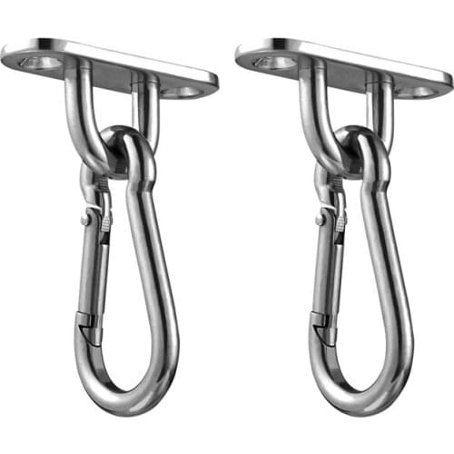 2 PCS Anchor Mount U-shaped M5 Standard Hammock Hooks Ceiling Anchors Wall Anchors for Fitness Training Yoga Swing