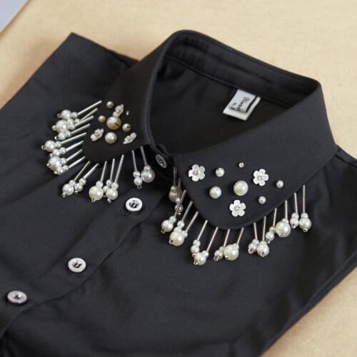 2021 Women Fake Collar Faux Col Girls Removable False Collar Shirt Nep Kraagje Tank Top Detachable Collars Decorative