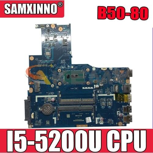 Akemy ZIWB2/ZIWB3/ZIWE1 LA-B092P Motherboard For Lenovo B50-80 N50-80 Laptop Motherboard CPU I5 5200U DDR3 100% Test Work